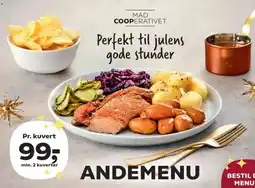 Kvickly Mad Cooperativet Andemenu tilbud