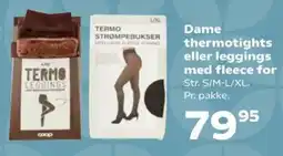 Kvickly Coop termo leggings tilbud