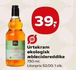 Kvickly Urtekram økologisk æblecidereddike tilbud