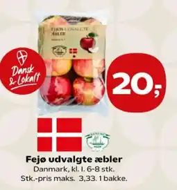 Kvickly Fejø udvalgte æbler tilbud