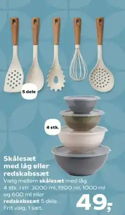 Kvickly Skålesæt med låg eller redskabssæt tilbud