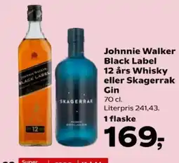 Kvickly Johnnie Walker Black Label eller Skagerrak Gin tilbud