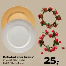 Kvickly Dekofad eller krans tilbud