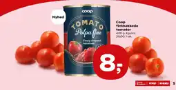 Kvickly Coop finthakkede tomater tilbud