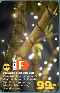 Netto Spot Lyskæde med 500 LED tilbud