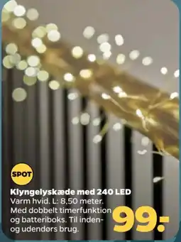 Netto Spot klyngelyskæde med 240 led tilbud