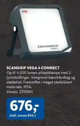 Davidsen Scangrip vega 4 connect tilbud