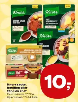 Kvickly Knorr sauce bouillon eller fond du chef tilbud