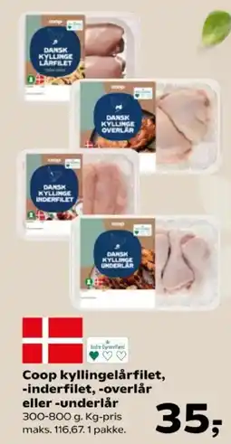 Kvickly Coop kyllingelårfilet tilbud