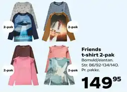 Kvickly Friends t-shirt 2-pak tilbud