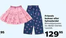 Kvickly Friends bukser eller tylnderdel tilbud