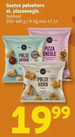Løvbjerg Gestus pølsehorn el. pizzasnegle tilbud