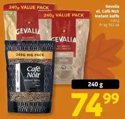 Løvbjerg Gevalia el. Café Noir instant kaffe tilbud