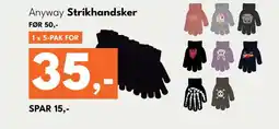 Dansk Outlet Anyway Strikhandsker tilbud