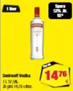 Calle Smirnoff Vodka tilbud