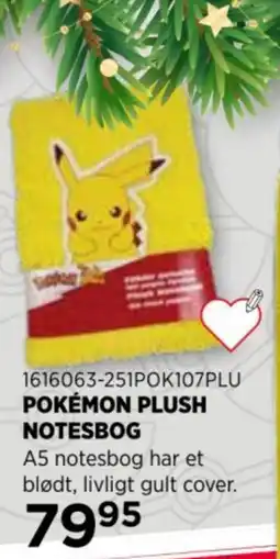 KiDS Coolshop Pokemon Plush Notesbog tilbud