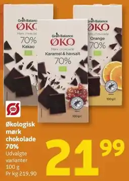 Løvbjerg ØKO mørk chokolade tilbud