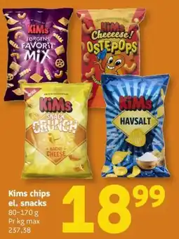 Løvbjerg Kims chips el. snacks tilbud