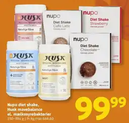 Løvbjerg Nupo diet shake Husk mavebalance el. mælkesyrebakterier tilbud