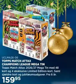 KiDS Coolshop Topps Match Attax Champions League Mega Tin tilbud