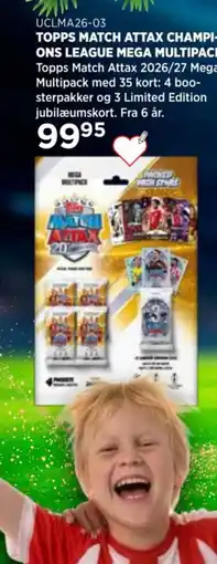 KiDS Coolshop Topps Match Attax Champions League Mega Multipack tilbud