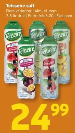 Løvbjerg Teisseire saft tilbud