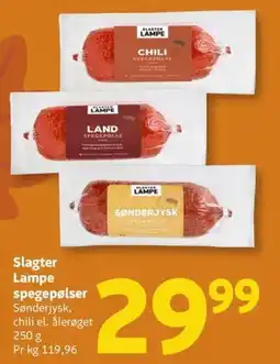 Løvbjerg Slagter Lampe spegepølser tilbud