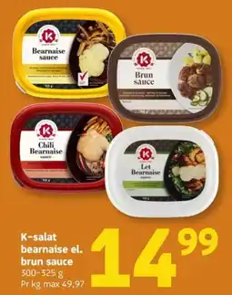 Løvbjerg K-salat bearnaise el. brun sauce tilbud