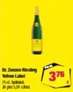 Calle Dr. Zenzzen Riesling Yellow Label tilbud