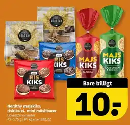 Løvbjerg Nordthy ma jskiks, ris kiks el. mini m uslibarer tilbud