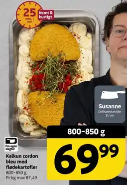 Løvbjerg Susanne Kalkun cordon bleu med flødekartofler tilbud
