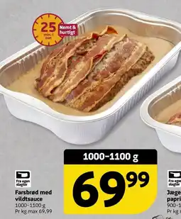 Løvbjerg Farsbrød med vildtsauce tilbud
