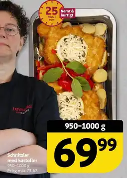 Løvbjerg Løvborg Schnitzler med kartofler tilbud