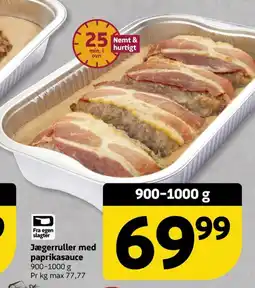 Løvbjerg Jægerruller med paprikasauce tilbud