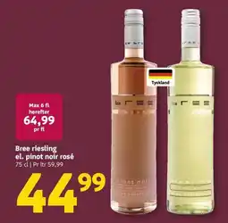 Løvbjerg Bree riesling el. pinot noir rosé tilbud