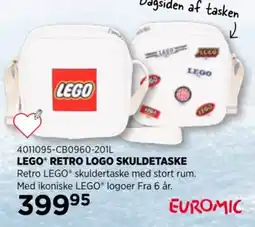 KiDS Coolshop Lego retro logo skuldertaske tilbud