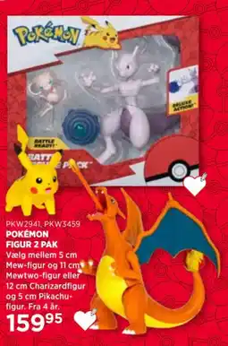 KiDS Coolshop Pokémon Figur 2 Pak tilbud