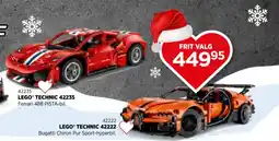KiDS Coolshop LEGO TECHNIC 42235 Ferrari 488 PISTA-bil. 42222 Bugatti Chiron Pur Sport-hyperbil. tilbud