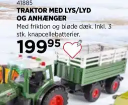 KiDS Coolshop Traktor med lys/lyd og anhænger tilbud