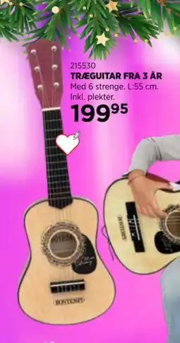 KiDS Coolshop Boncomp Træguitar fra 3 år tilbud