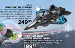 KiDS Coolshop Fjernstyret F16 Jet Drone tilbud