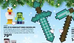 KiDS Coolshop Goo Jit Zu Minecraft Minis Chicken 2pk tilbud