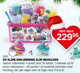 KiDS Coolshop So Slime Enhjørning Slim Beholder tilbud