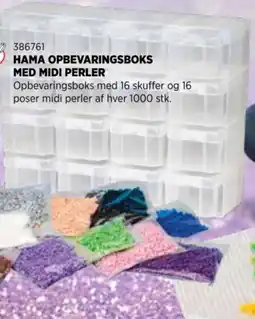 KiDS Coolshop Hama opbevaringsboks med midi perler tilbud