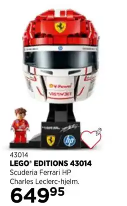 KiDS Coolshop LEGO® EDITIONS 43014 Scuderia Ferrari HP Charles Leclerc-hjelm tilbud