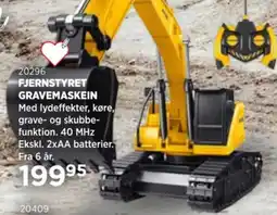 KiDS Coolshop Fjernstyret gravemaskein tilbud