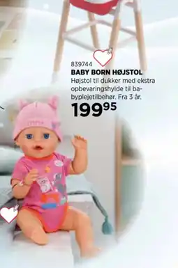 KiDS Coolshop Baby Born Højstol tilbud