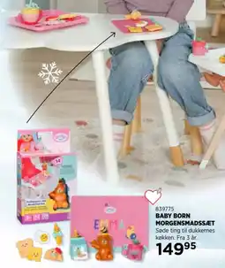 KiDS Coolshop Baby Born Morgensmadssæt tilbud