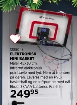 KiDS Coolshop ELEKTRONISK MINI BASKET tilbud