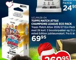 KiDS Coolshop TOPPS MATCH ATTAX CHAMPIONS LEAGUE ECO PACK tilbud